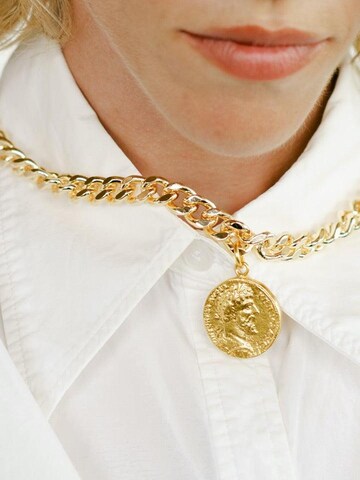 Les Reines Kæde 'Gilded Grace - Statement Necklace 24K Gold Plated' i guld
