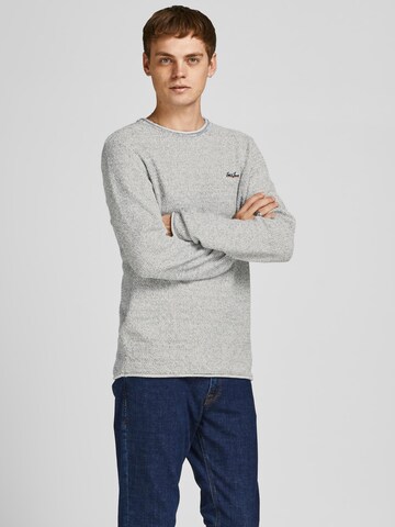 JACK & JONES Sweater 'JORPaul Tons' in Grey: front