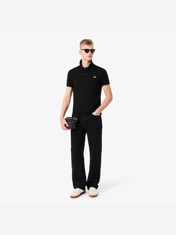 LACOSTE Schoudertas 'Lacoste Petit sac messenger Homme Langon Petit Piqué Noir' in Zwart