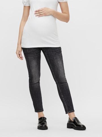 MAMALICIOUS Skinny Jeans 'CALIFORNIEN' i grå: forside