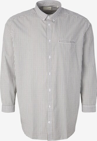 TOM TAILOR Men + Comfort fit Button Up Shirt in White: front