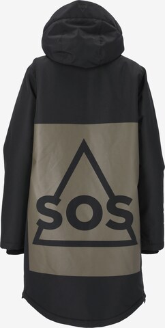 SOS Winter Coat 'Malbun' in Black