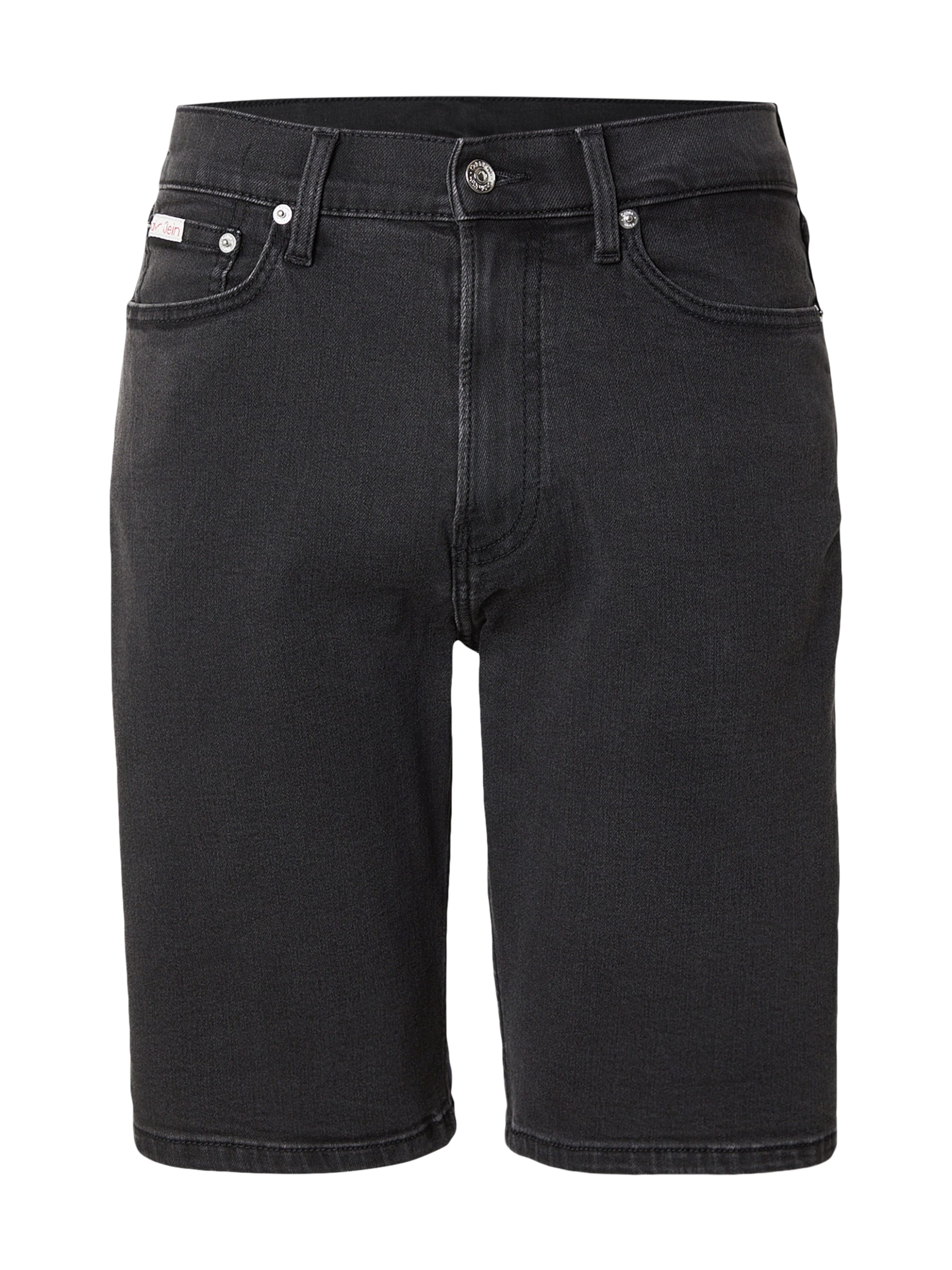 Calvin Klein Jeans Слим Джинсы в Черный: спереди