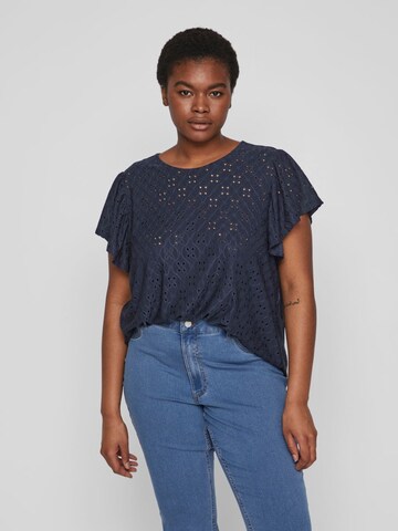 EVOKED Shirt 'Kawa' in Blauw: voorkant