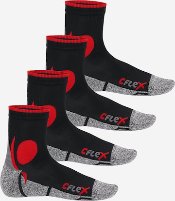 cflex Sportsocken in Rot: Vorderseite