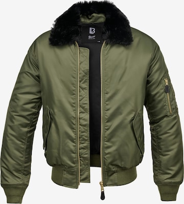 Brandit Between-Season Jacket 'MA2' in Green: front