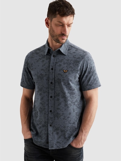 PME Legend Camisa 'Shirt in jersey piqué with allover print' en S en azul, Vista del producto