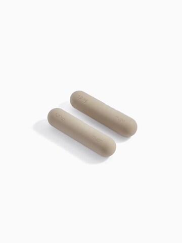myga Dumbbell '1,5 kg Silikon-Hantel - Wood' in Brown: front