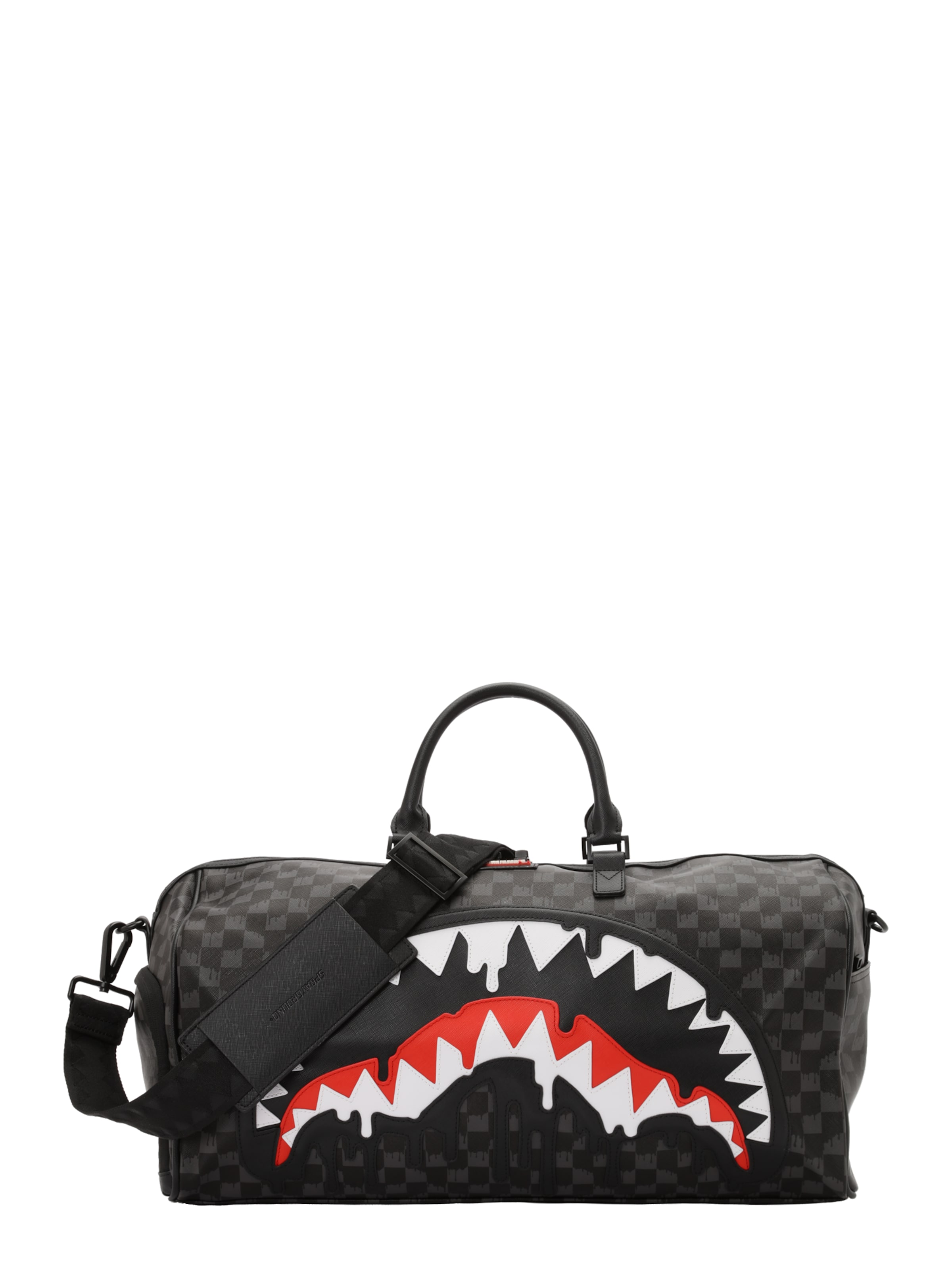 Sprayground Travel Bag 'DRIPPING SHARKS IN PARIS' in Black: front