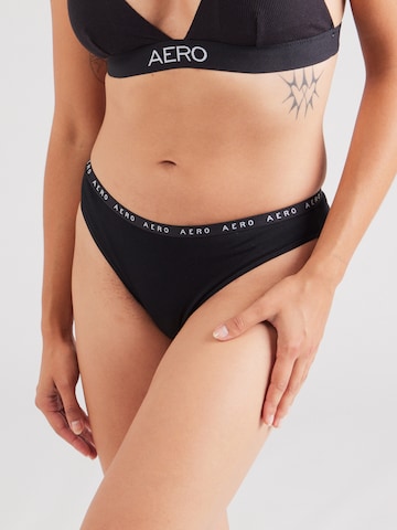 Pantaloncini per bikini di AÉROPOSTALE in nero: frontale