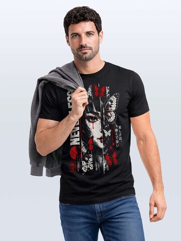 Neverless Shirt 'Transience' in Black