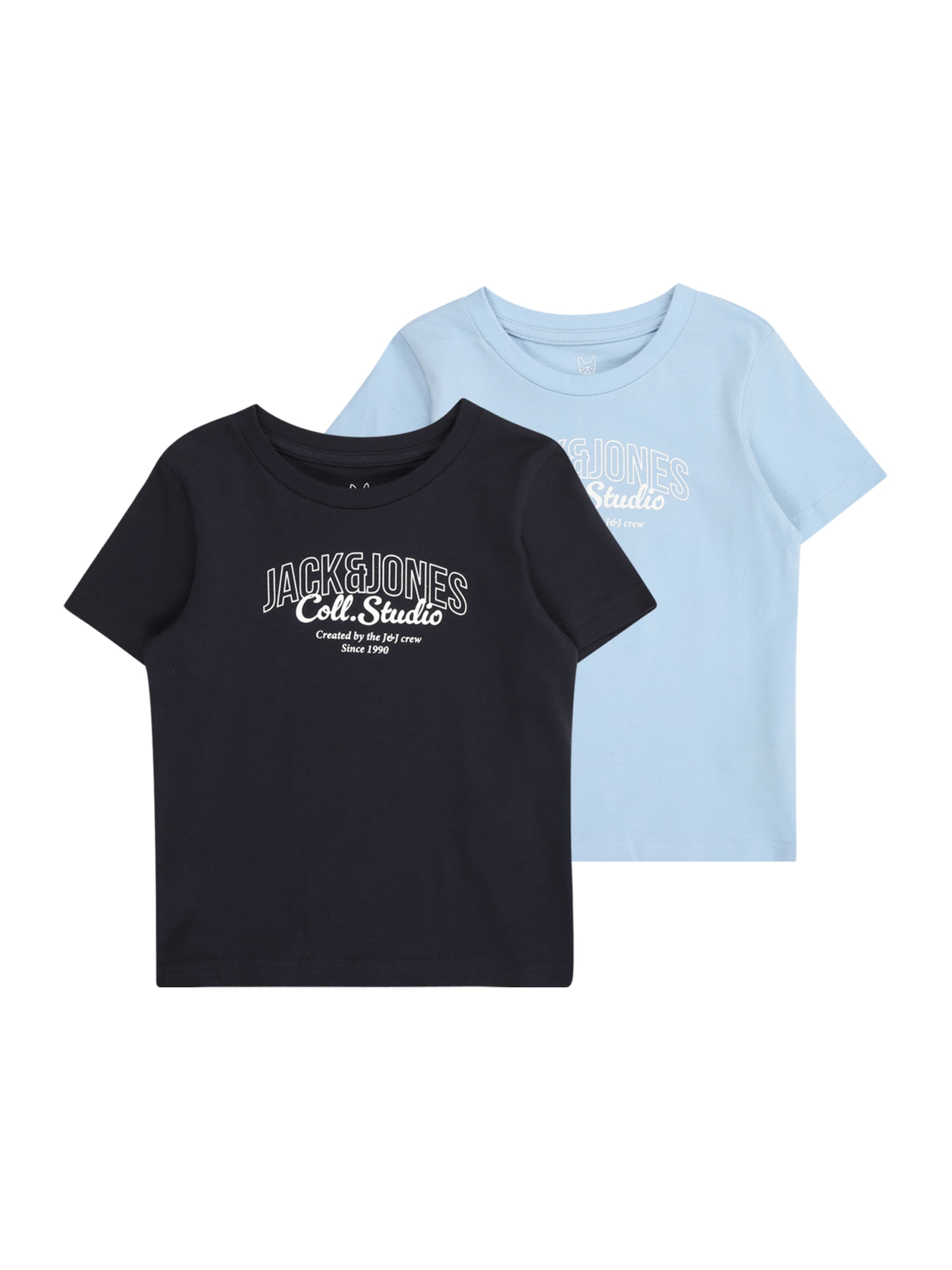 JACK & JONES MINI Majica 'JJMAKOTO' | modra barva: sprednja stran