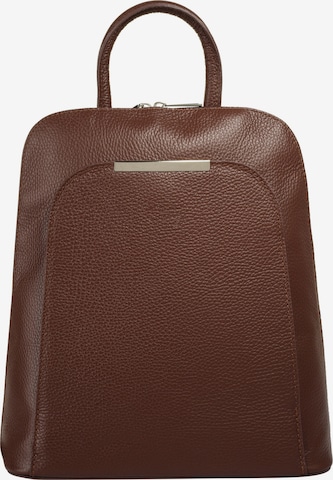Sac à dos Cluty en marron : devant