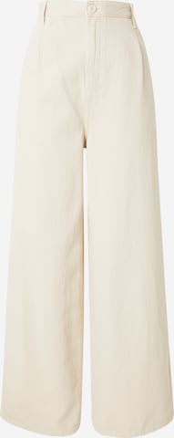 Lee Zvonové kalhoty Kalhoty se sklady v pase – béžová: přední strana