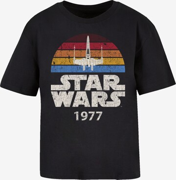 F4NT4STIC Oversized shirt 'Star Wars ' in Zwart: voorkant