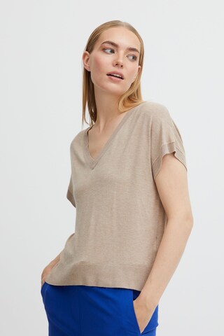 b.young Sweater 'PIMBA' in Beige: front