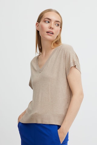 b.young Sweater 'PIMBA' in Beige: front