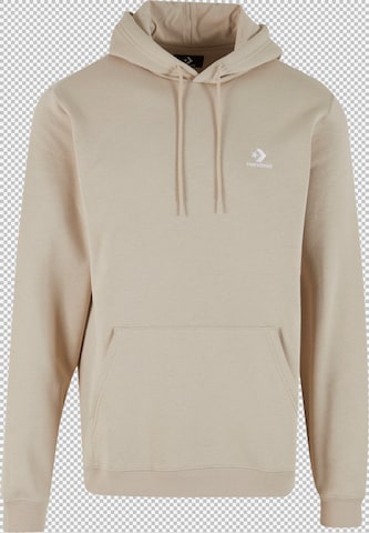 CONVERSE Sweatshirt ' Converse Embroidered Star Chevron Brushed Back Hoodie ' in Pink: front