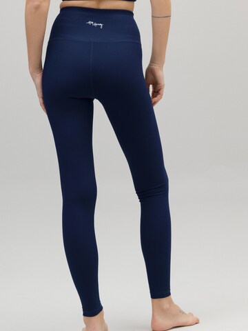Hey Honey Skinny Leggings 'Ribbed' in Blau