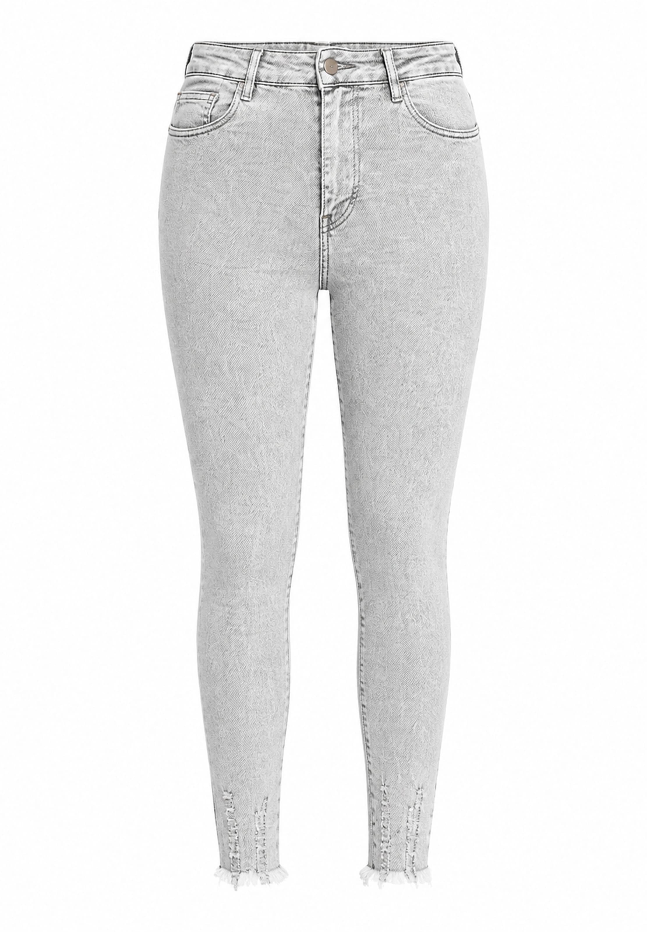 Elara Slimfit Jeans in Grijs: voorkant