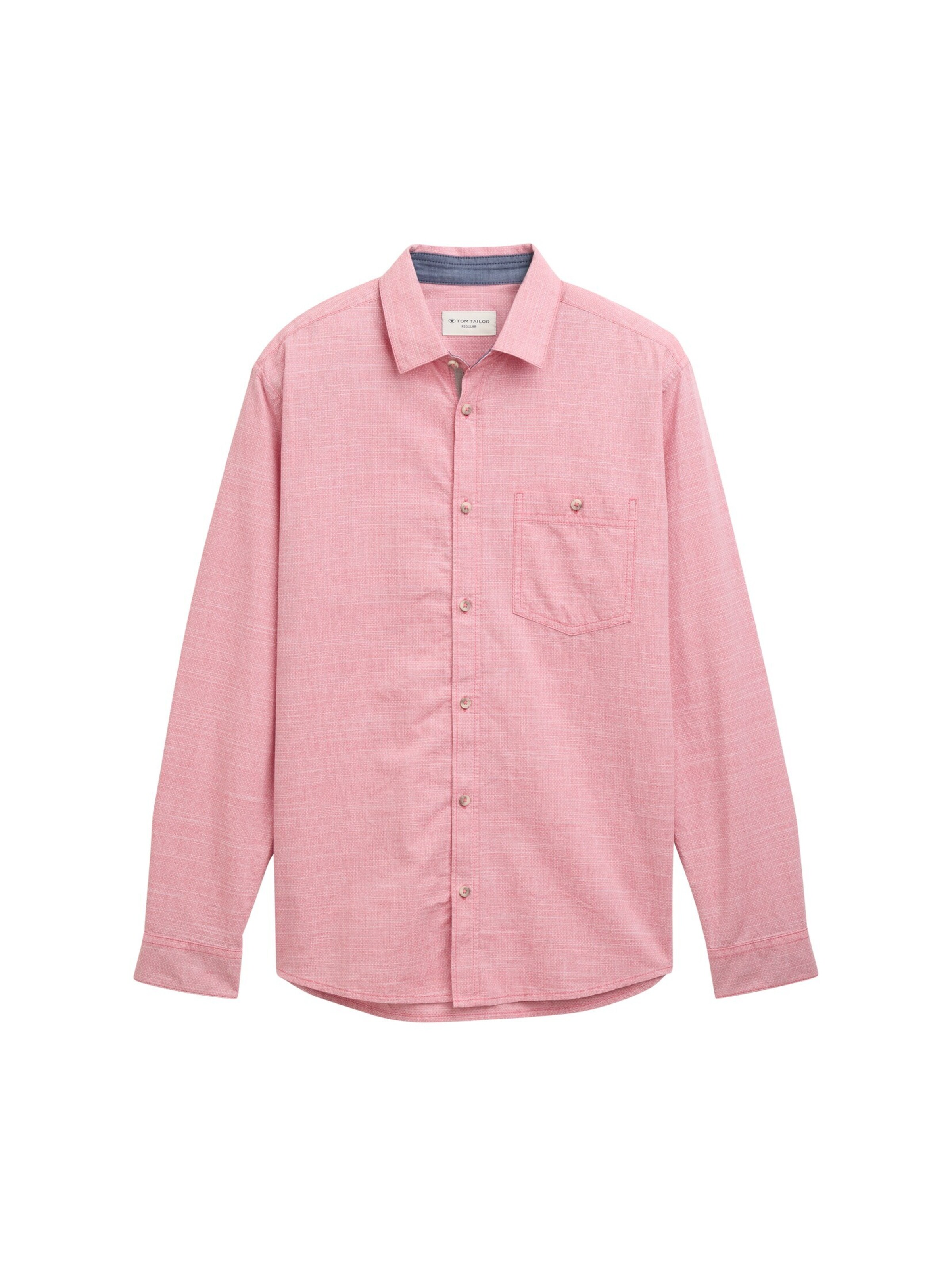 TOM TAILOR Overhemd in Rood: voorkant