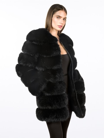 FauxAffairs Winterjacke 'KUNSTFELL MANTEL COSMA'‌‌‌‌‌‌‌‌‌ in Schwarz
