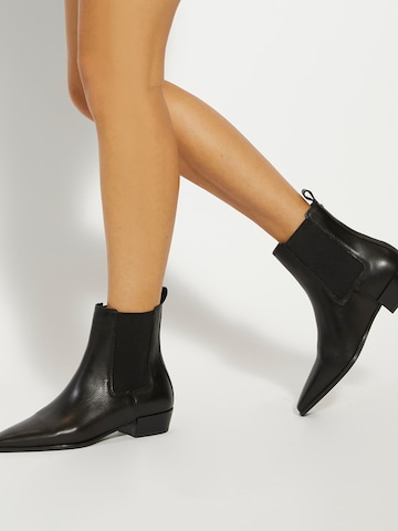 Chelsea Boots 'Parkers' Dune LONDON en noir