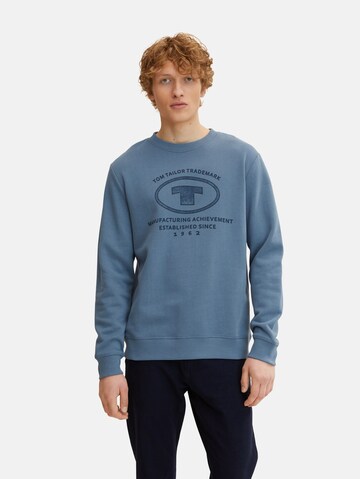 TOM TAILOR Sweatshirt in Blau: predná strana