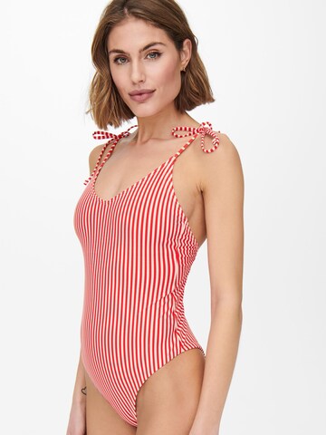 Bustier Maillot de bain 'Kitty' ONLY en rouge