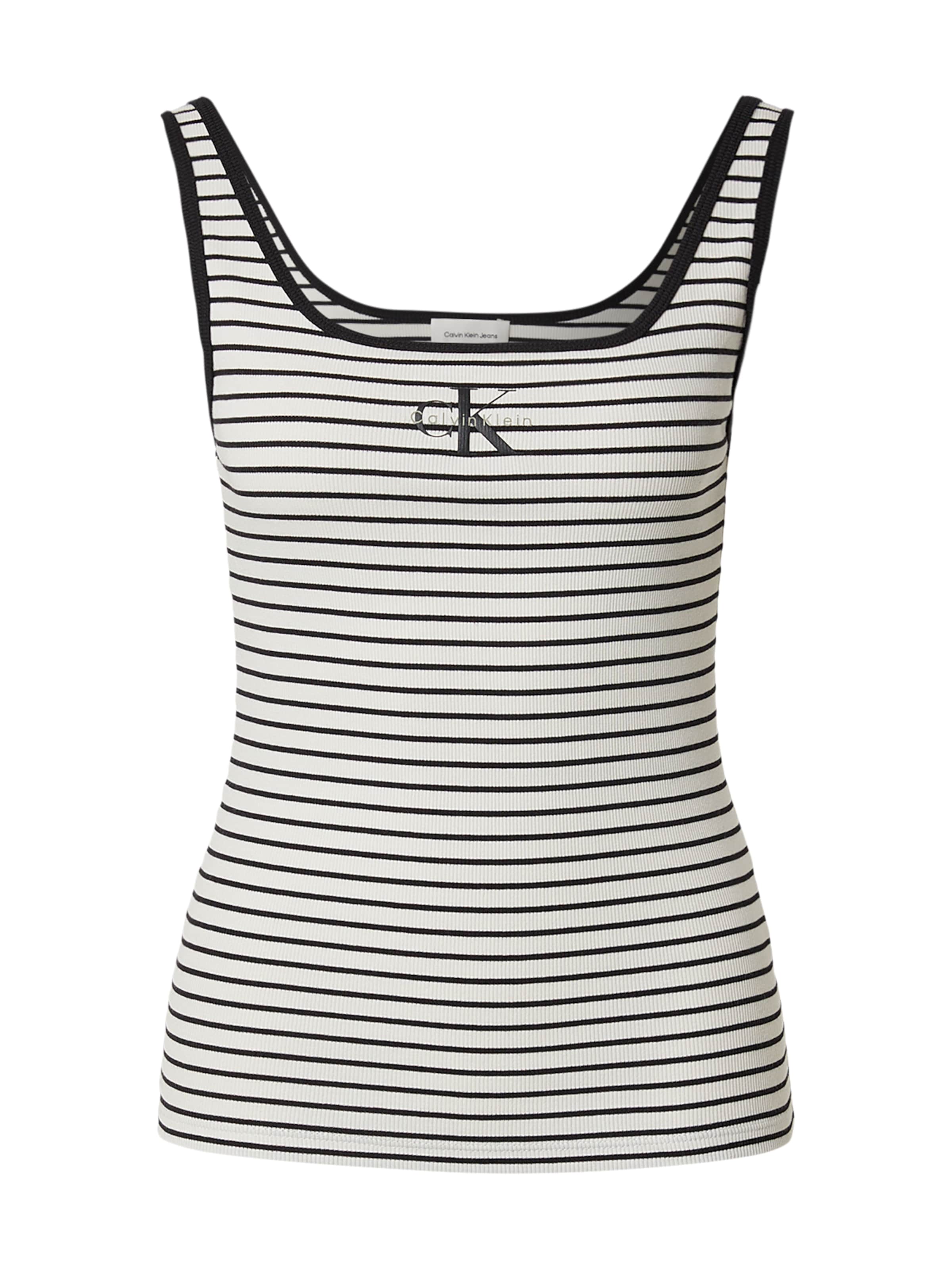 Calvin Klein Jeans Regular Top in Schwarz: Vorderseite