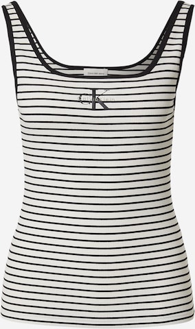 Calvin Klein Jeansregular Top - crna boja: prednji dio