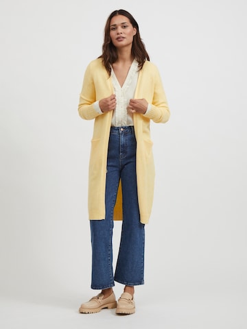 VILA Knitted Coat 'Ril' in Yellow: front