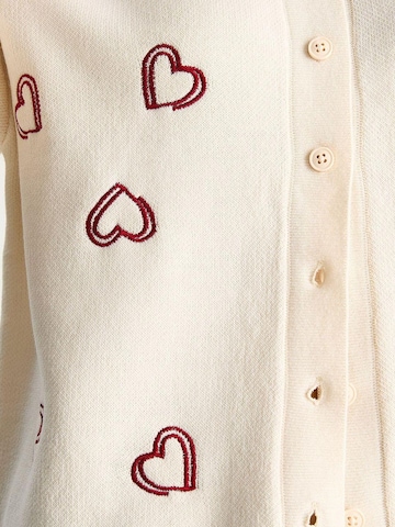 Bianco Lucci Strickjacke in Weiß