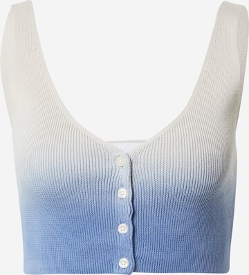 Tops en tricot 'Jeanette' WEEKDAY en bleu : devant