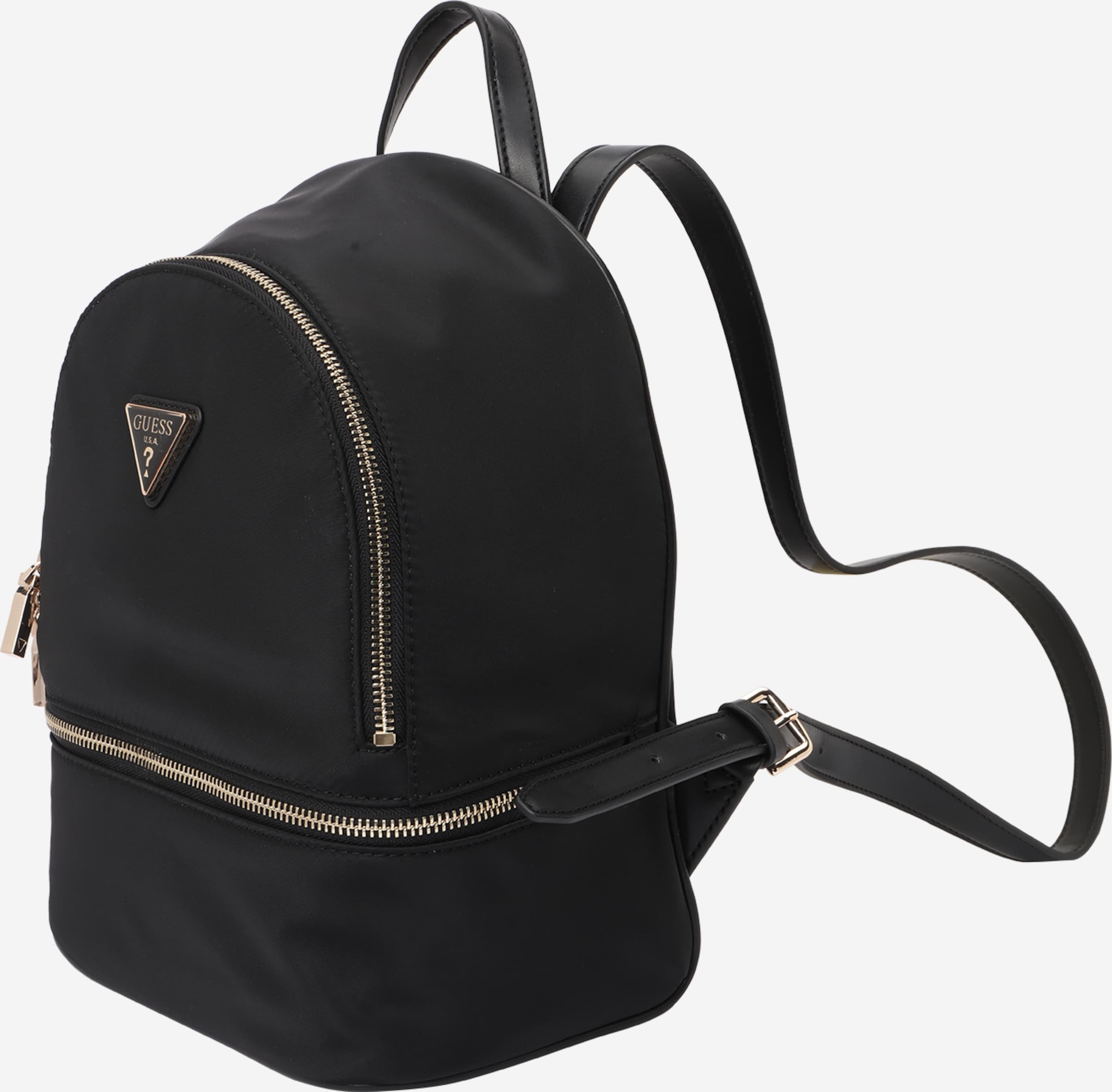 burberry zip top leather trim showerproof backpack Burberry: Black & Gray Rocco Backpack