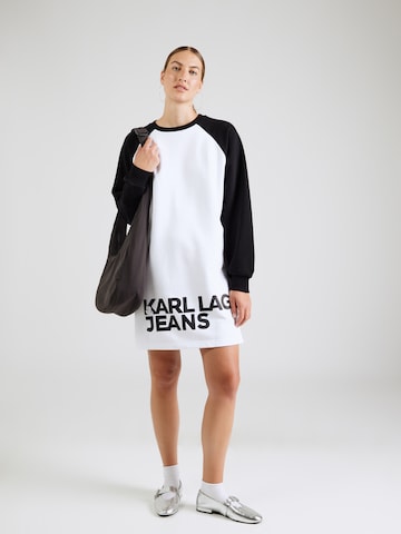 KARL LAGERFELD JEANS Dress in White: front