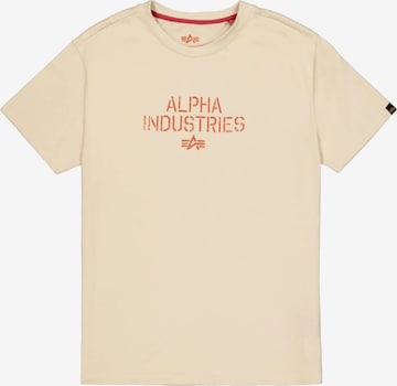 ALPHA INDUSTRIES Shirt in Beige: voorkant