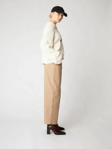 Résumé Loosefit Kalhoty 'Tala' – béžová