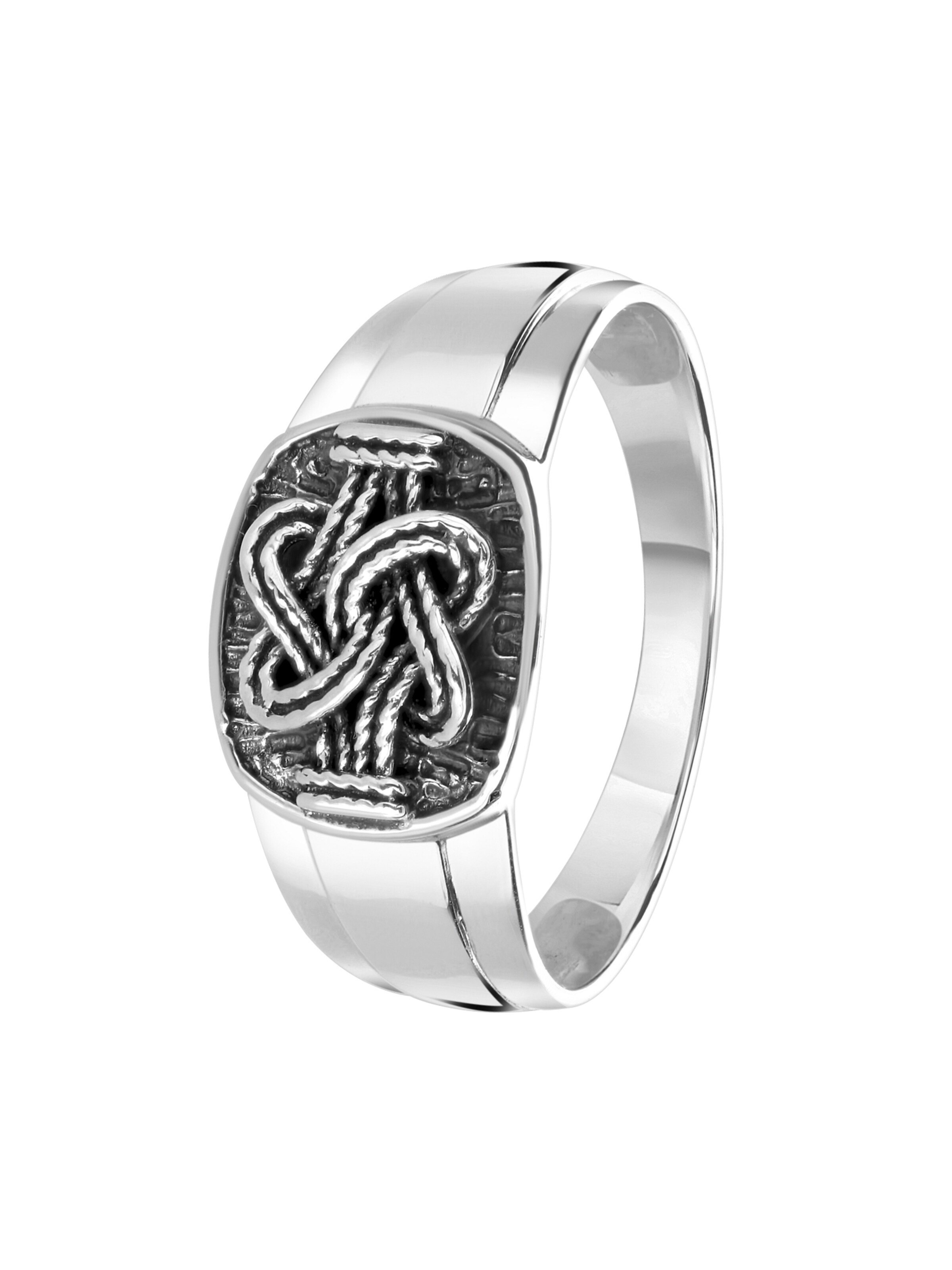 Lucardi Ring in Silber: Vorderseite