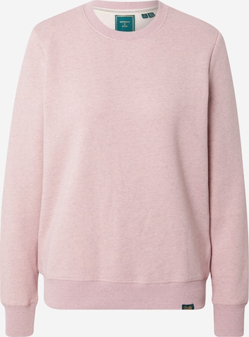 Sweat-shirt Superdry en rose : devant