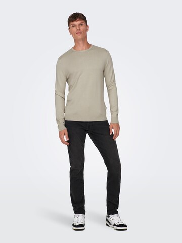 Pull-over Only & Sons en beige
