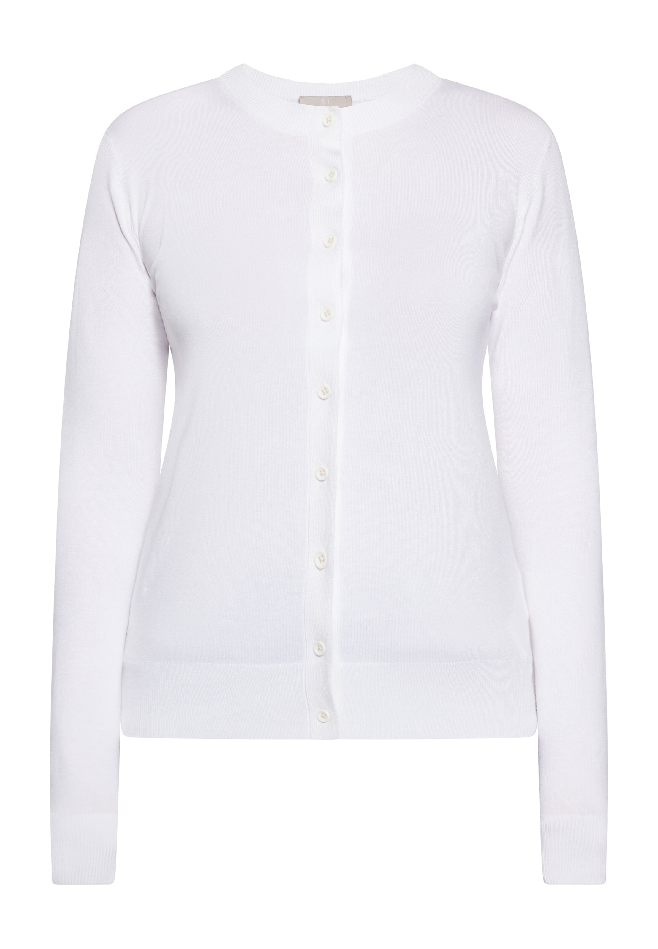 RISA Kardigán - Biela: predná strana
