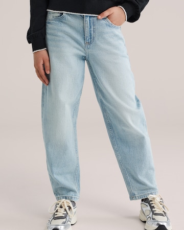 WE Fashion Baggy Jeans in Blauw: voorkant