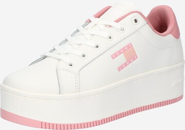 Tommy Jeans - Zapatillas deportivas bajas 'Essential' en rosa: frente