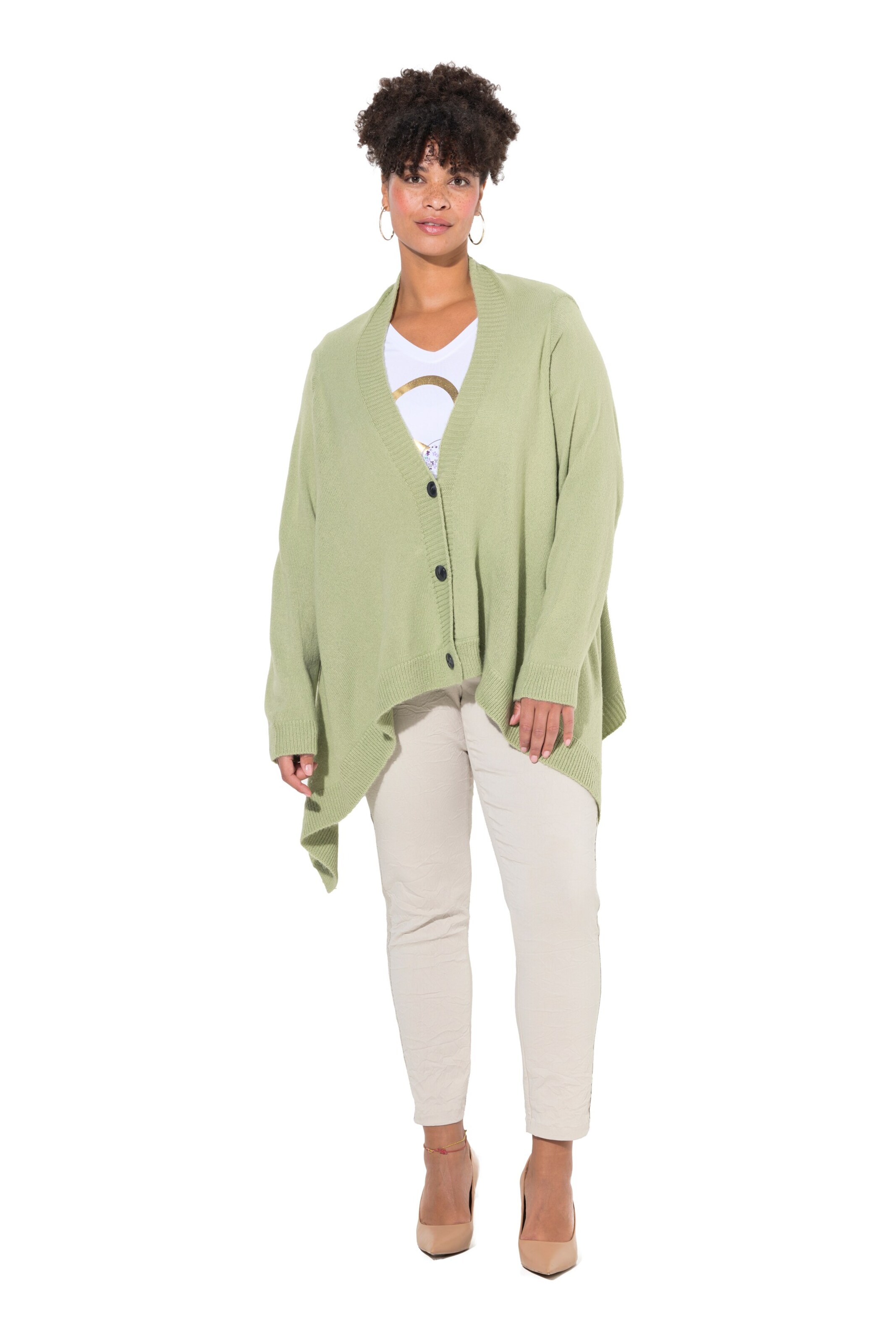 MIAMODA Strickjacke in Grün: Vorderseite