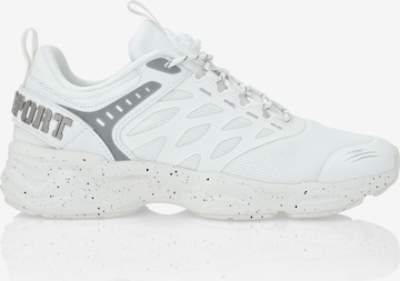 Plein Sport Platform trainers 'Scratch' in White: front