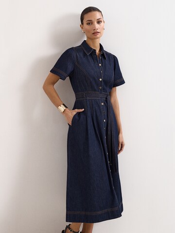 Phase Eight Dress in Blue: front