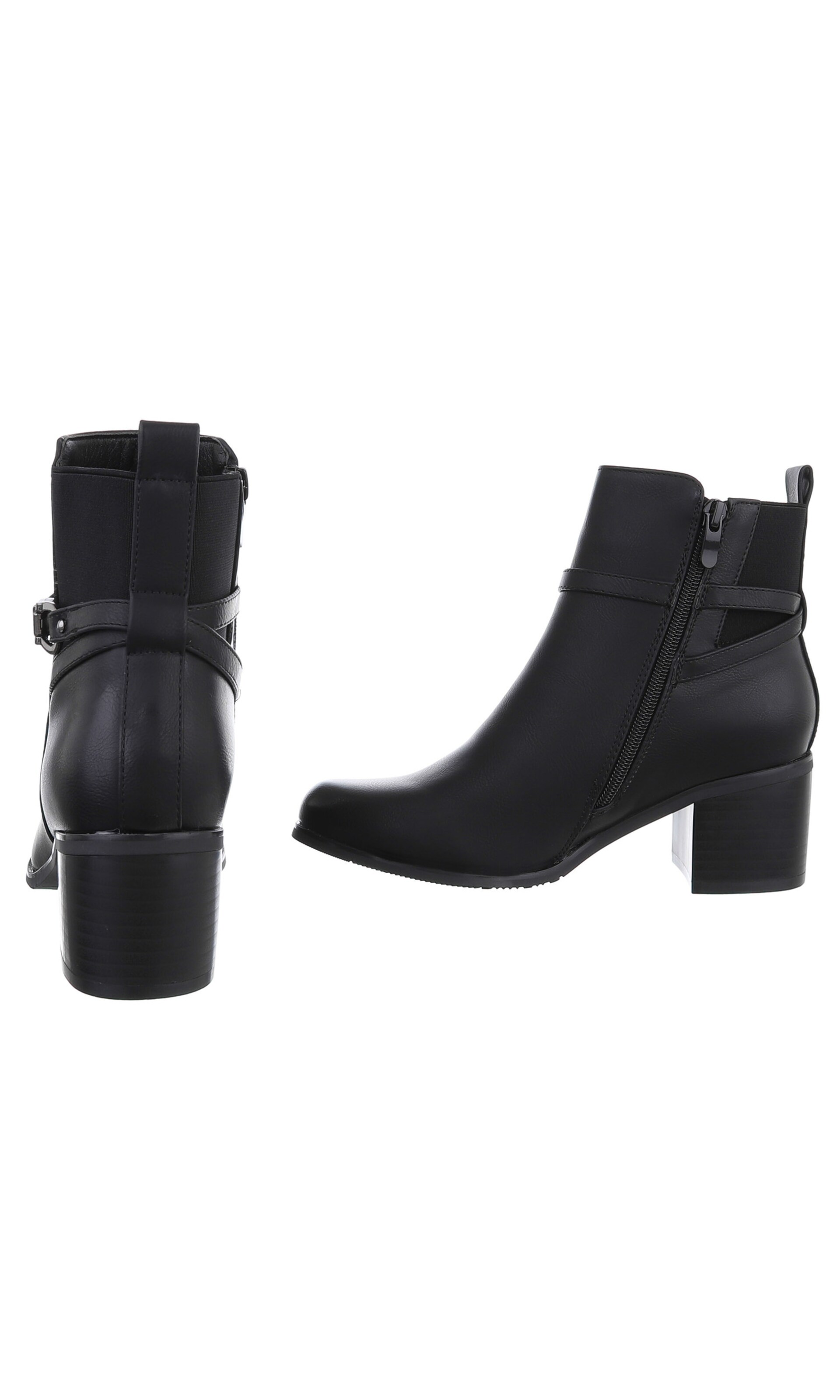 Ital-Design Stiefelette in Schwarz