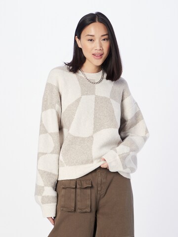 WEEKDAY Sweater 'Aggie' in Beige: front