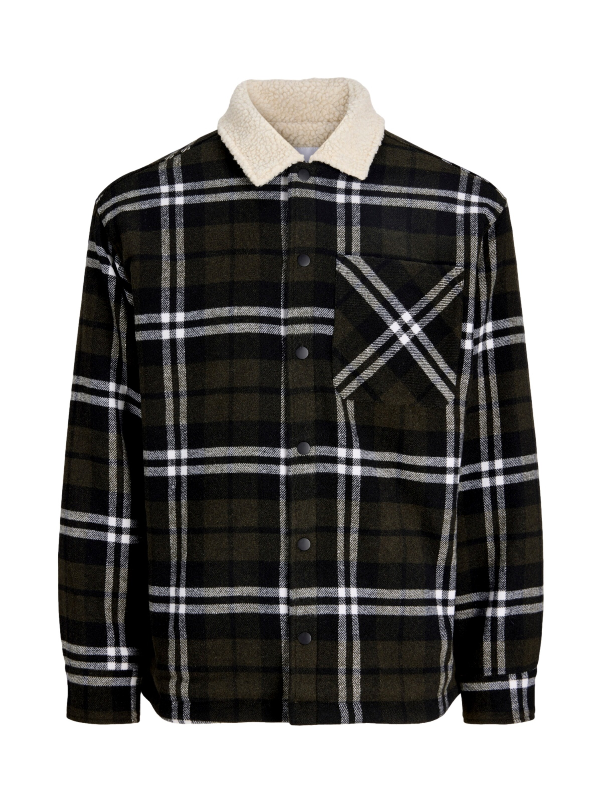 Jack & Jones Junior Ζακέτα φλις 'JJZac' σε πράσινο: μπροστά